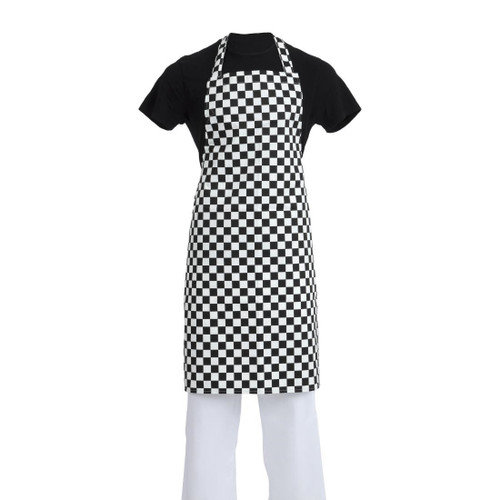 Whites Bib Apron Black and White Check