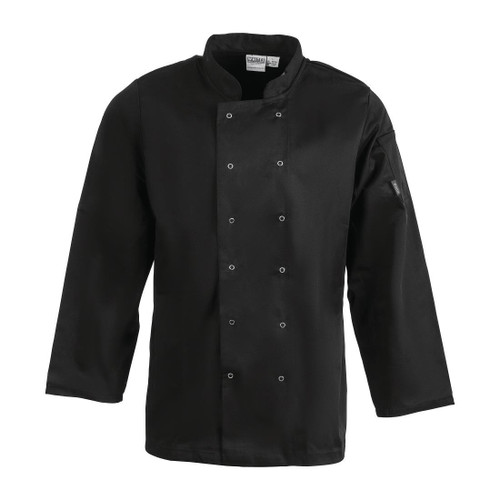 Whites Vegas Unisex Chefs Jacket Long Sleeve Black L