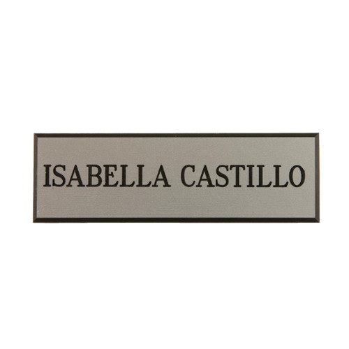 Name Badges Silver