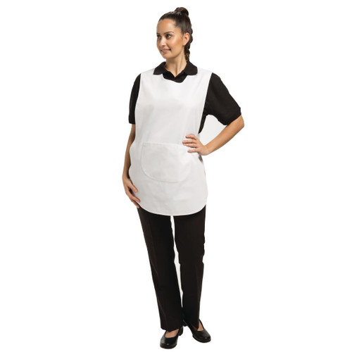 Tabard With Pocket White Small