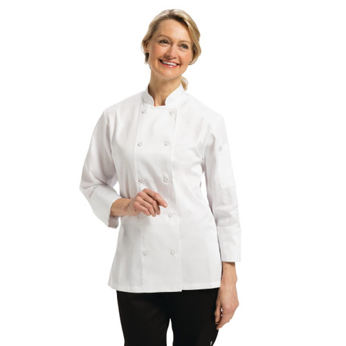 Chef Works Marbella Womens Executive Chefs Jacket White M