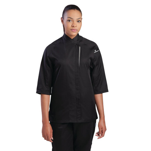 Chef Works Cool Vent Verona Womens Chefs Jacket Black S