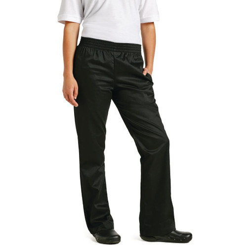 Chef Works Womens Basic Baggy Chefs Trousers Black S