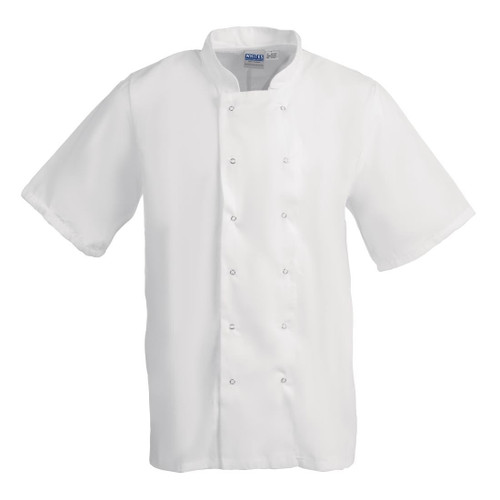 Whites Boston Unisex Short Sleeve Chefs Jacket White S