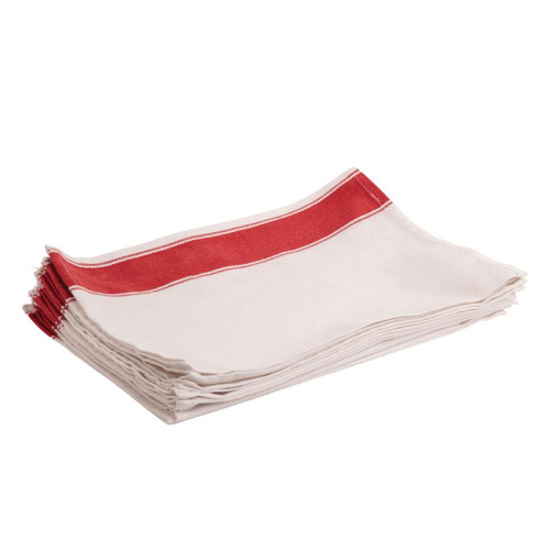 Olympia Gastro Napkins with Red Border (Pack of 10)