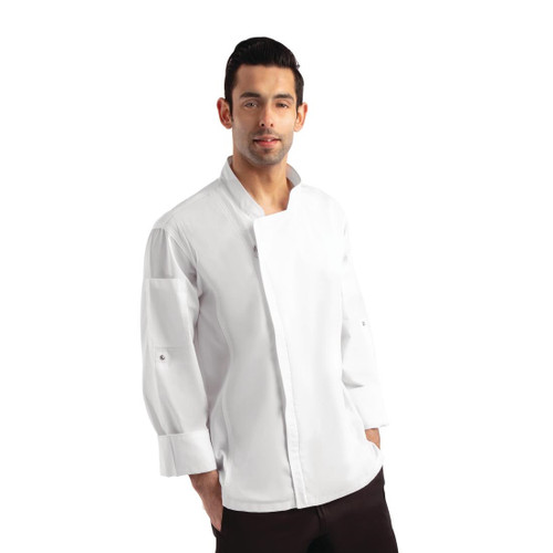 Chef Works Unisex Hartford Lightweight Chef Jacket White Size XXL