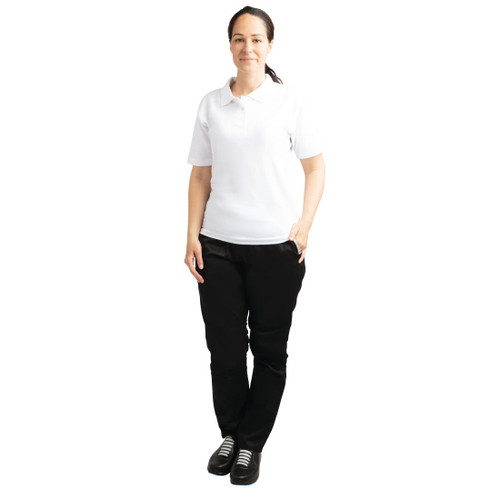 Ladies Polo Shirt White S