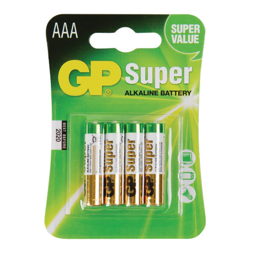 GP Super Battery AAA (Pack of 4)