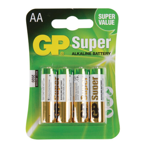 GP Super Battery AA (Pack of 4)