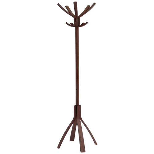 Dark Brown Wooden Coat Stand