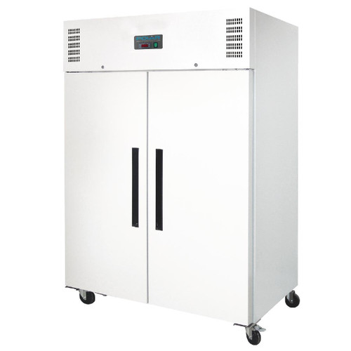 Polar G-Series Upright Double Door Fridge 1200Ltr White