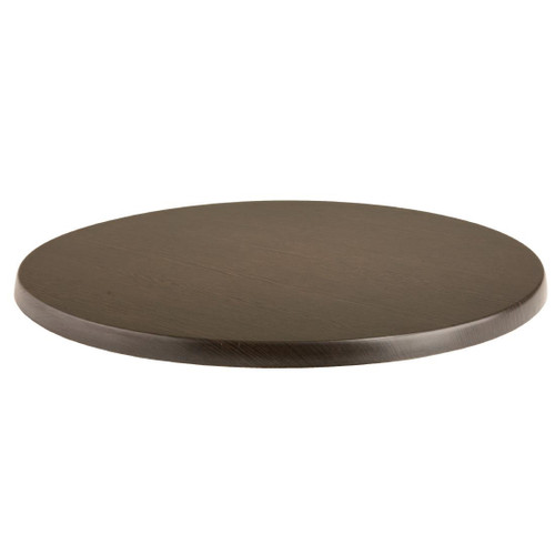 Werzalit Pre-drilled Round Table Top  Wenge 800mm