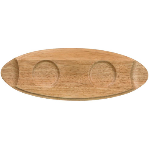 Churchill Art de Cuisine Menu Oval Wooden Boards 400mm (Pack of 4)