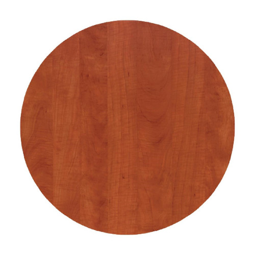 Werzalit Pre-drilled Round Table Top  Wild Pear Cognac 600mm