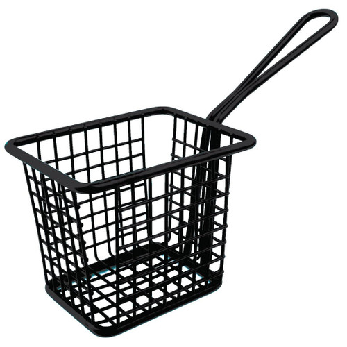 Olympia Mini Square Fryer Basket Black