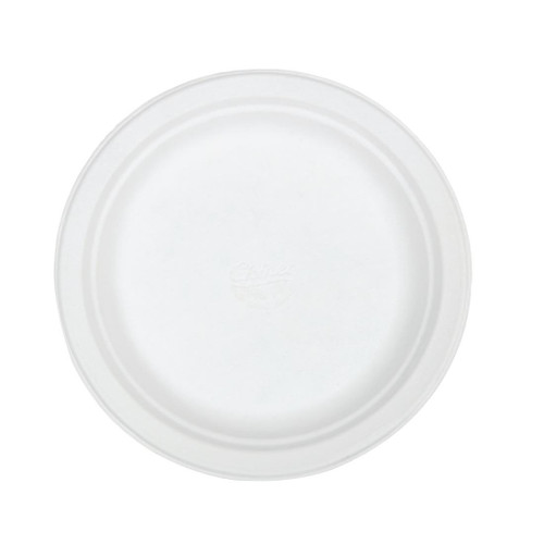 Huhtamaki Compostable Moulded Fibre Chinet Plates 220mm (Pack of 125)
