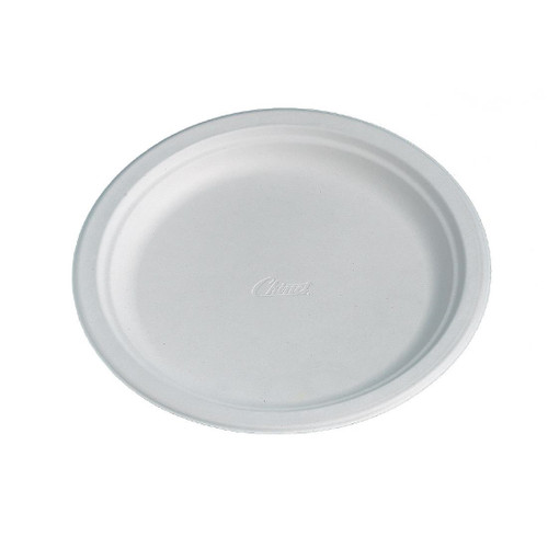 Huhtamaki Compostable Moulded Fibre Chinet Plates 240mm (Pack of 100)