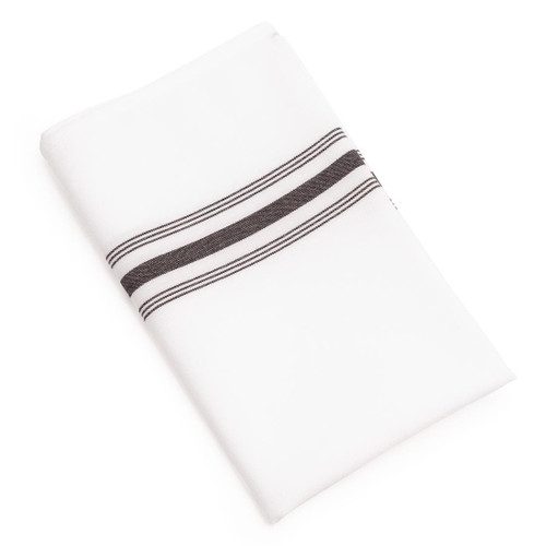 Bistro Table Napkins Black Stripe (Pack of 10)