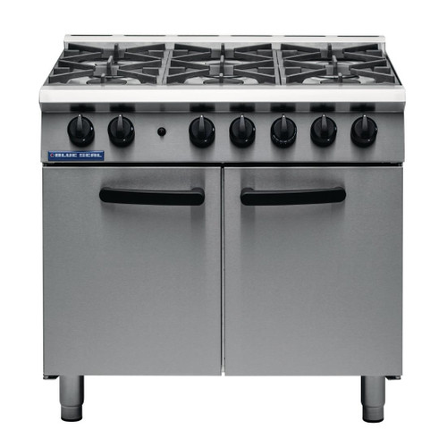 Blue Seal 6 Burner Oven Range Medium Duty LPG G750 6