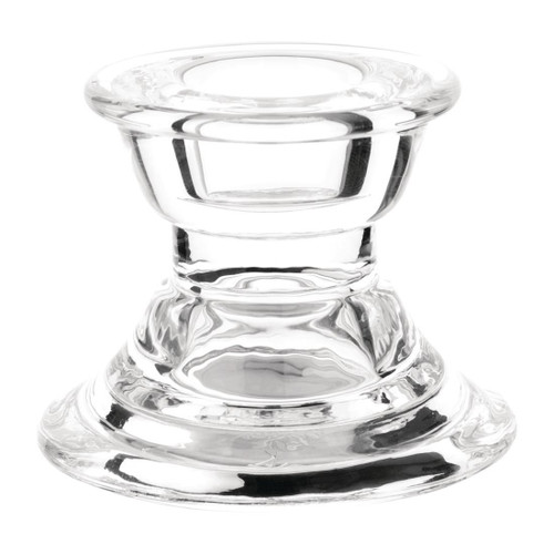 Olympia Glass Tapered Candle Holder (Pack of 6)