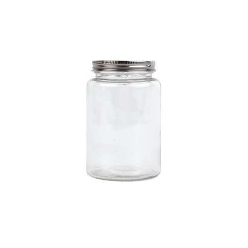 Vogue Glass Screw Top Dry Food Jar 550ml (Pack of 6)