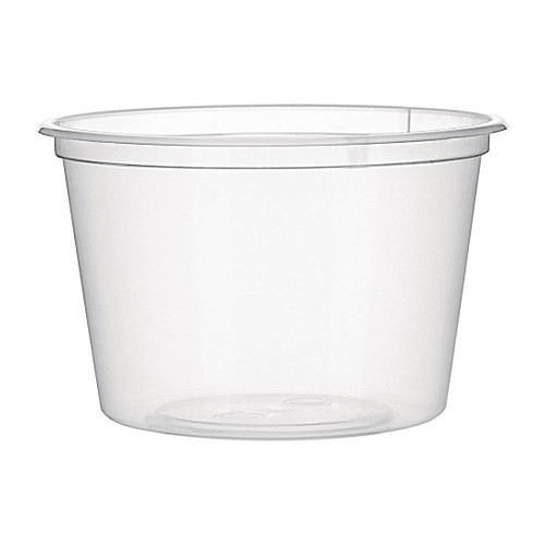 Fiesta Recyclable Plastic Microwavable Deli Pots 100ml / 3.5oz (Pack of 100)