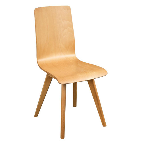 Fameg Wooden Flow Bentwood Beech Side Chairs (Pack of 2)