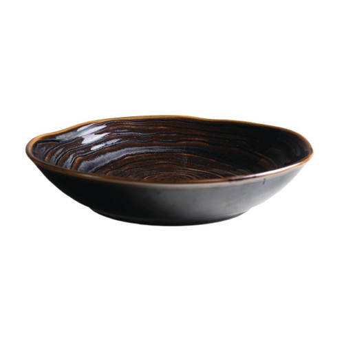 Pillivuyt Teck Shallow Round Bowl 230mm Bronze (Pack of 3)