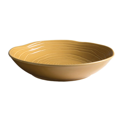 Pillivuyt Teck Shallow Round Bowl 260mm Honey (Pack of 6)