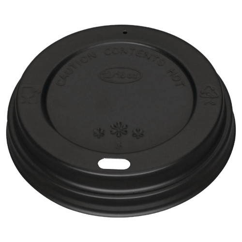 Fiesta Recyclable Coffee Cup Lids Black 340ml / 12oz and 455ml / 16oz (Pack of 1000)