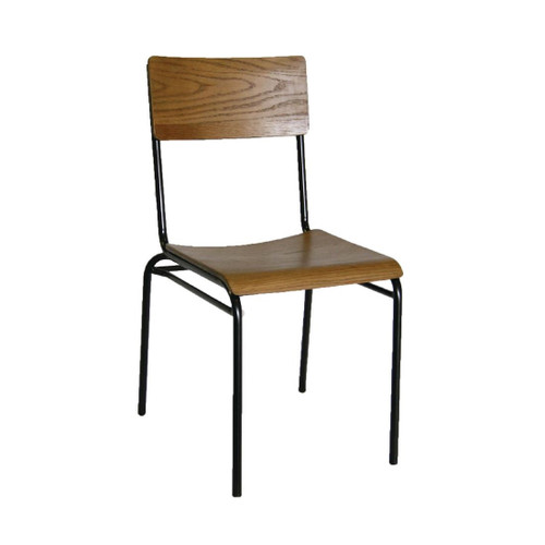 Bolero Industrial Metal Side Chairs (Pack of 2)
