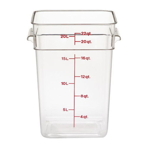 Cambro Square Polycarbonate Food Storage Container 20.8 Ltr