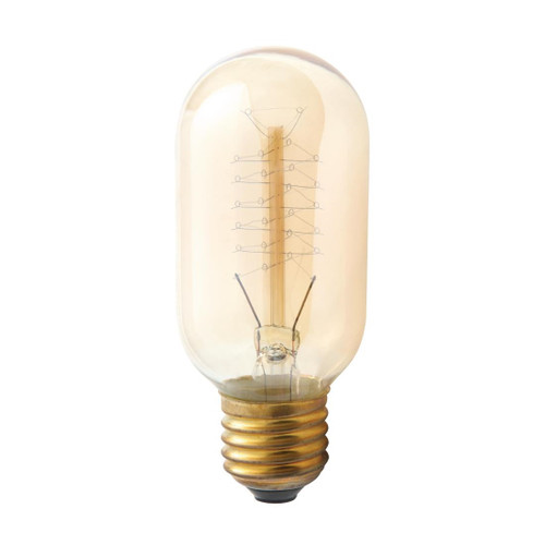 Crystallite T45 Spiral Filament Antique Lamp Edison Screw 40W