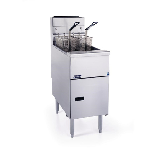 Pitco Single Tank Gas Fryer VF35 Natural Gas