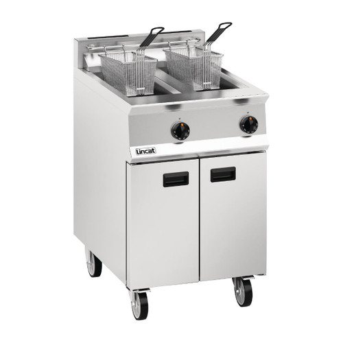 Lincat Opus 800 Twin Tank Twin Basket Free Standing Natural Gas Fryer OG8111