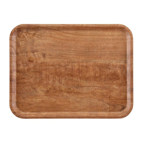 Cambro Madeira Laminate Canteen Tray Brown Olive 430mm