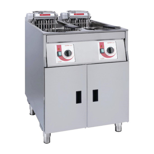 FriFri Super Easy Twin Tank Twin Basket Free Standing Electric Fryer 650139