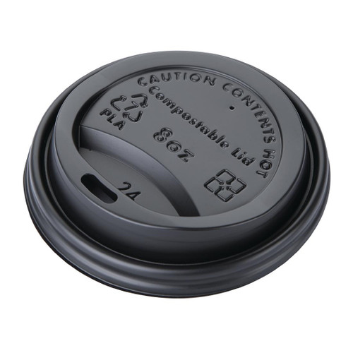 Fiesta Compostable Coffee Cup Lids 225ml / 8oz (Pack of 1000)