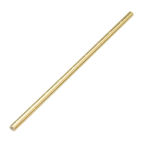 Utopia Biodegradable Paper Straws Gold (Pack of 250)