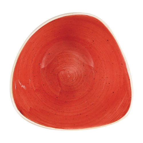 Churchill Stonecast Triangular Bowls Berry Red 185mm (Pack of 12)
