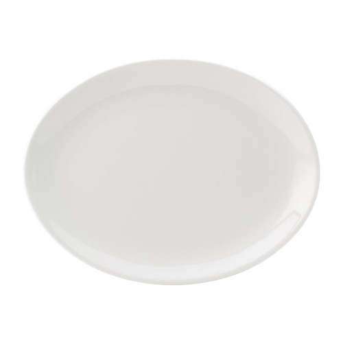 Utopia Titan Oval Plates White 240mm (Pack of 24)