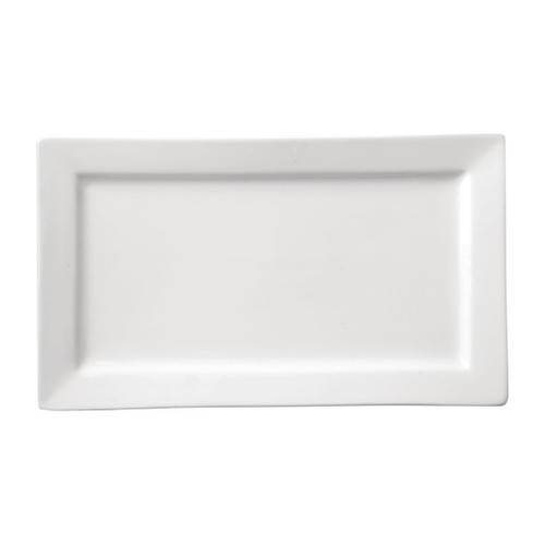 Utopia Titan Rectangular Plates White 180mm x 300mm (Pack of 12)