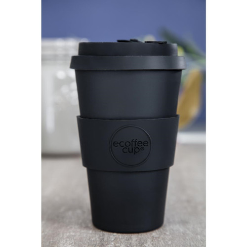 Ecoffee Cup Bamboo Reusable Coffee Cup Kerr & Napier Black 14oz