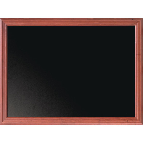 Securit Wall Mounted Blackboard 1000 x 800mm Mahogany