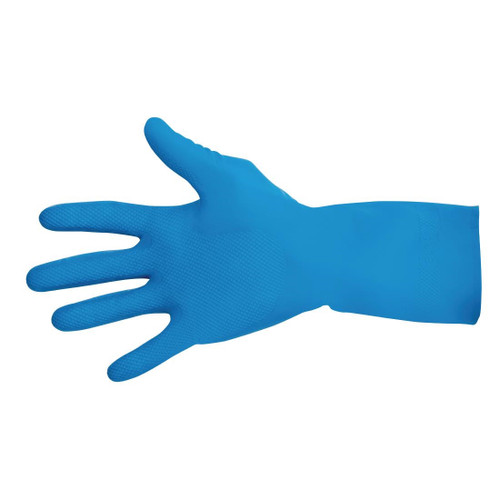 MAPA Vital 165 Liquid-Proof Food Handling Gloves Blue Large (One Pair)