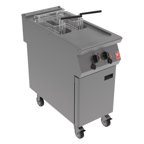 Falcon F900 Twin Pan, Twin Basket Electric Fryer on Castors E9342