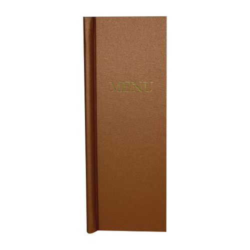 Slip Grip Menu Covers 1/2 Width A4 Size Copper