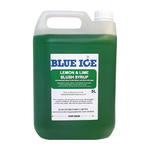 Blue Ice Slush Syrup Lemon and Lime 5Ltr (8 Pack)