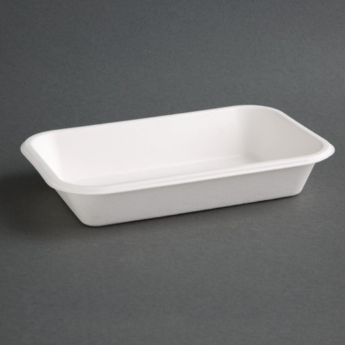 Fiesta Compostable Bagasse Food Trays 24oz (Pack of 50)