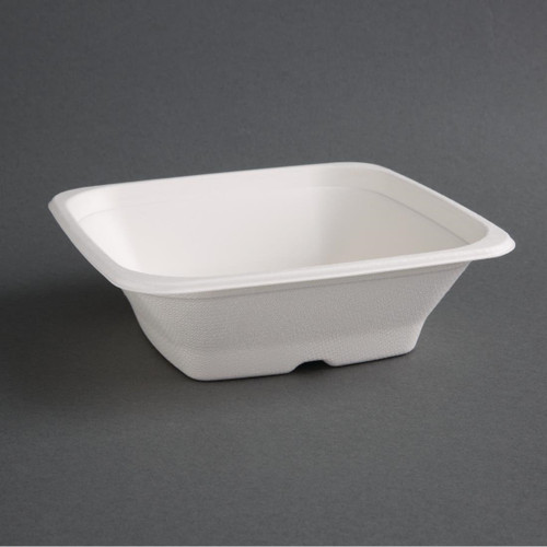 Fiesta Compostable Bagasse Square Bowls 24oz (Pack of 50)